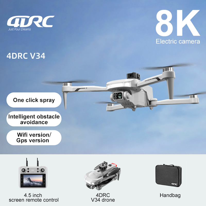 Drone Camera Professional - 2025 New V34 Drone 8K Camera