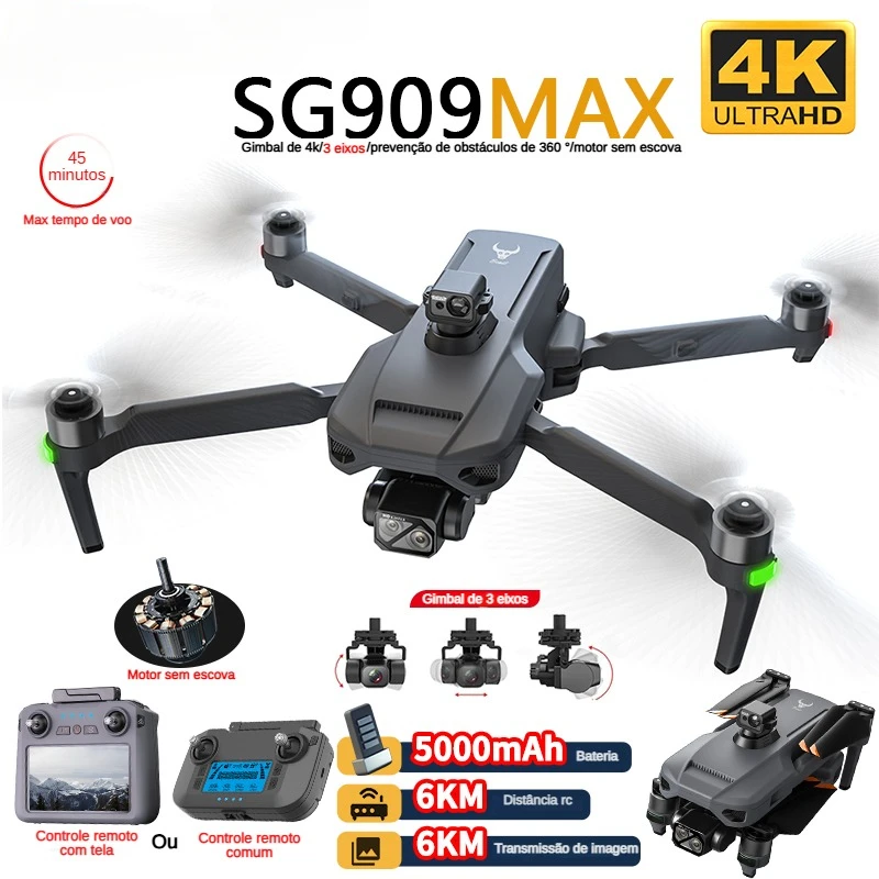 Drone Camera Lens - ZLL SG909 SG909MAX Professional Drone With