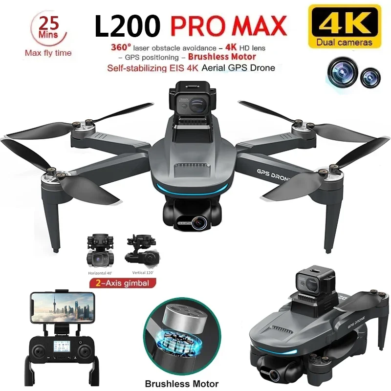L200 PRO MAX Drone 4K 2-Axis P – Drone Camera Wide Angle Bewertung und Preis