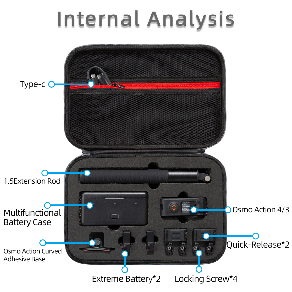 For DJI Osmo Action 4 Storage  – Drone Camera Action Bewertung und Preis