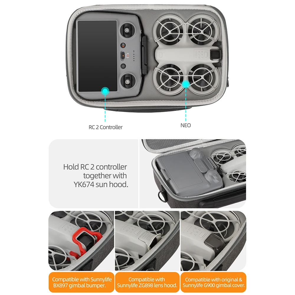 For DJI NEO RC 2 Remote Contro – Drone Camera Case Bewertung und Preis
