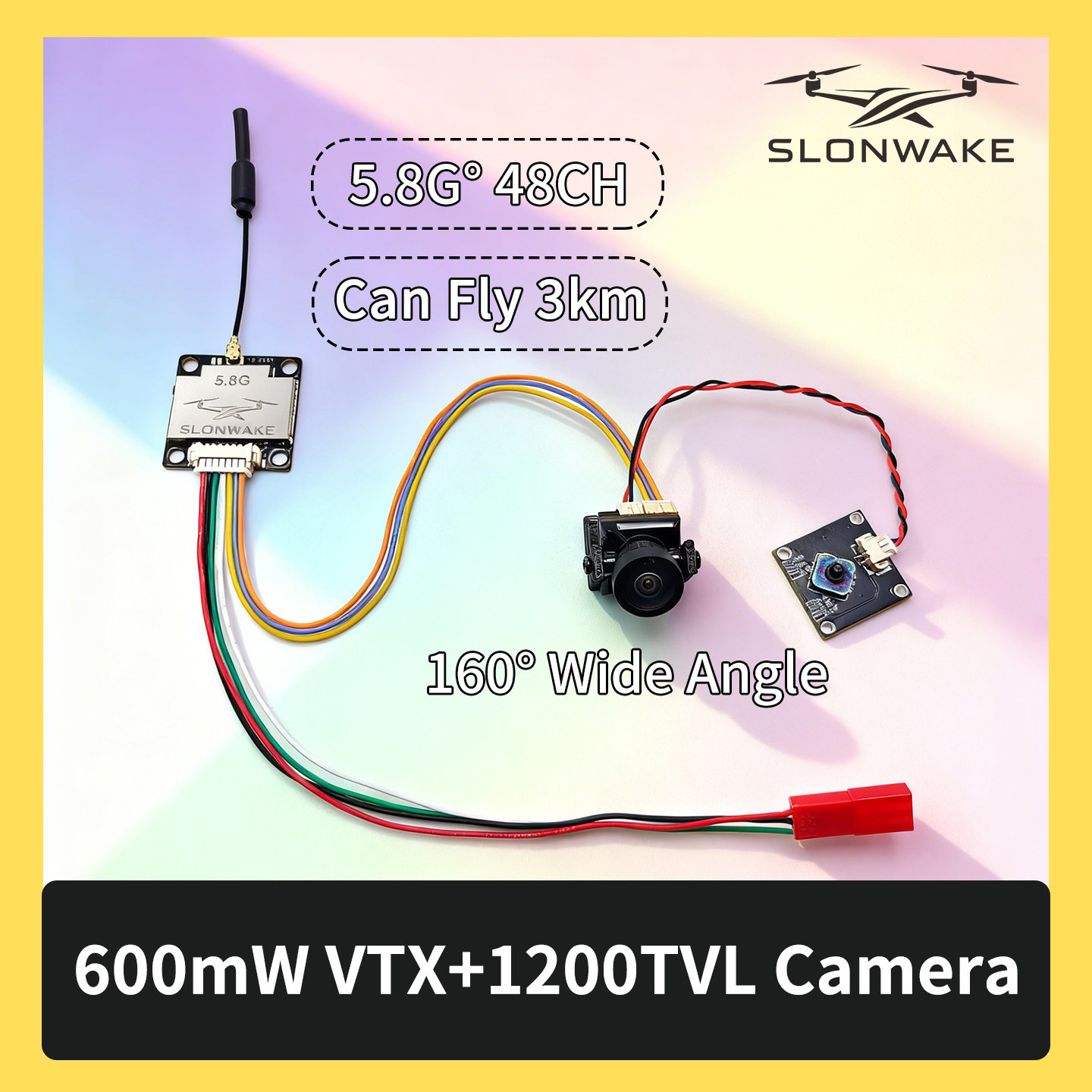 SLONWAKE 5.8G 600mW 7-24V FPV  – Drone Camera Wide Angle Bewertung und Preis