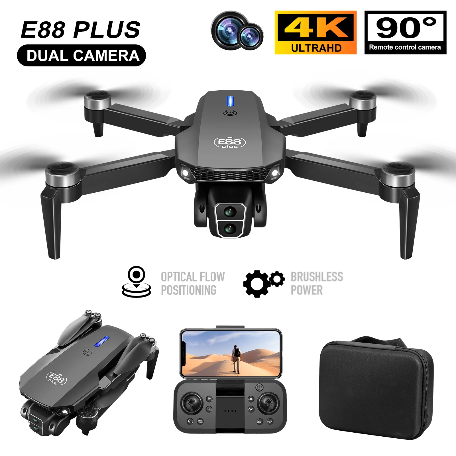New E88 Plus Quadcopter Drone: – Drone Camera Hd Bewertung und Preis