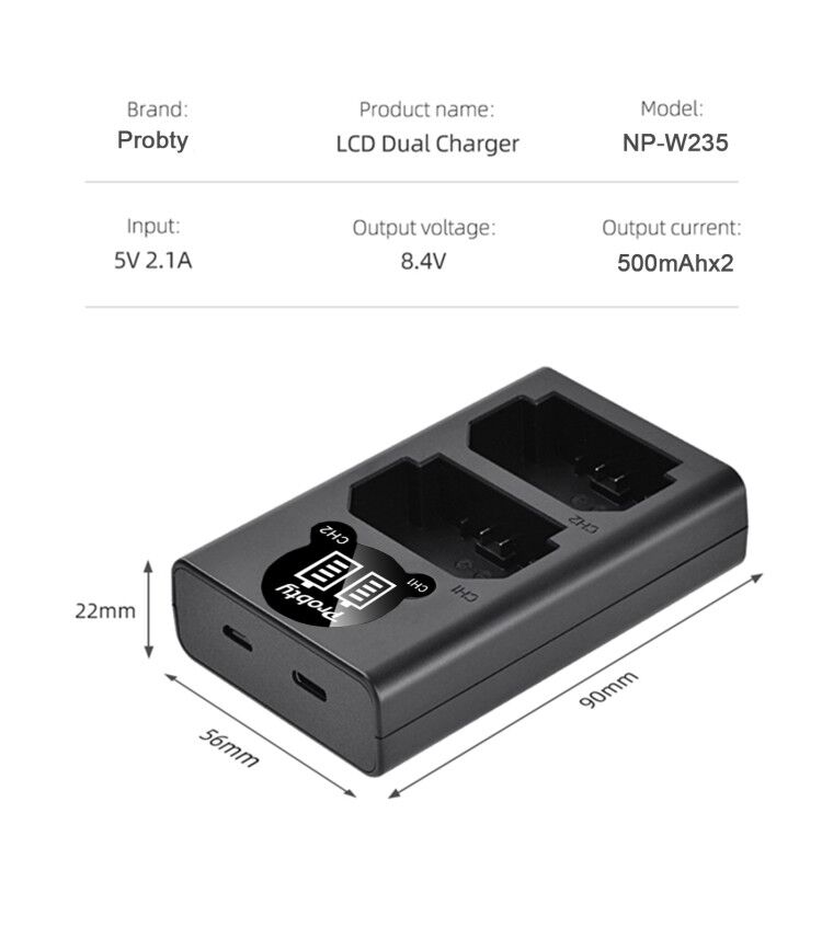 2200mAh NP-W235 NP W235 Batter – Drone Camera Action Bewertung und Preis
