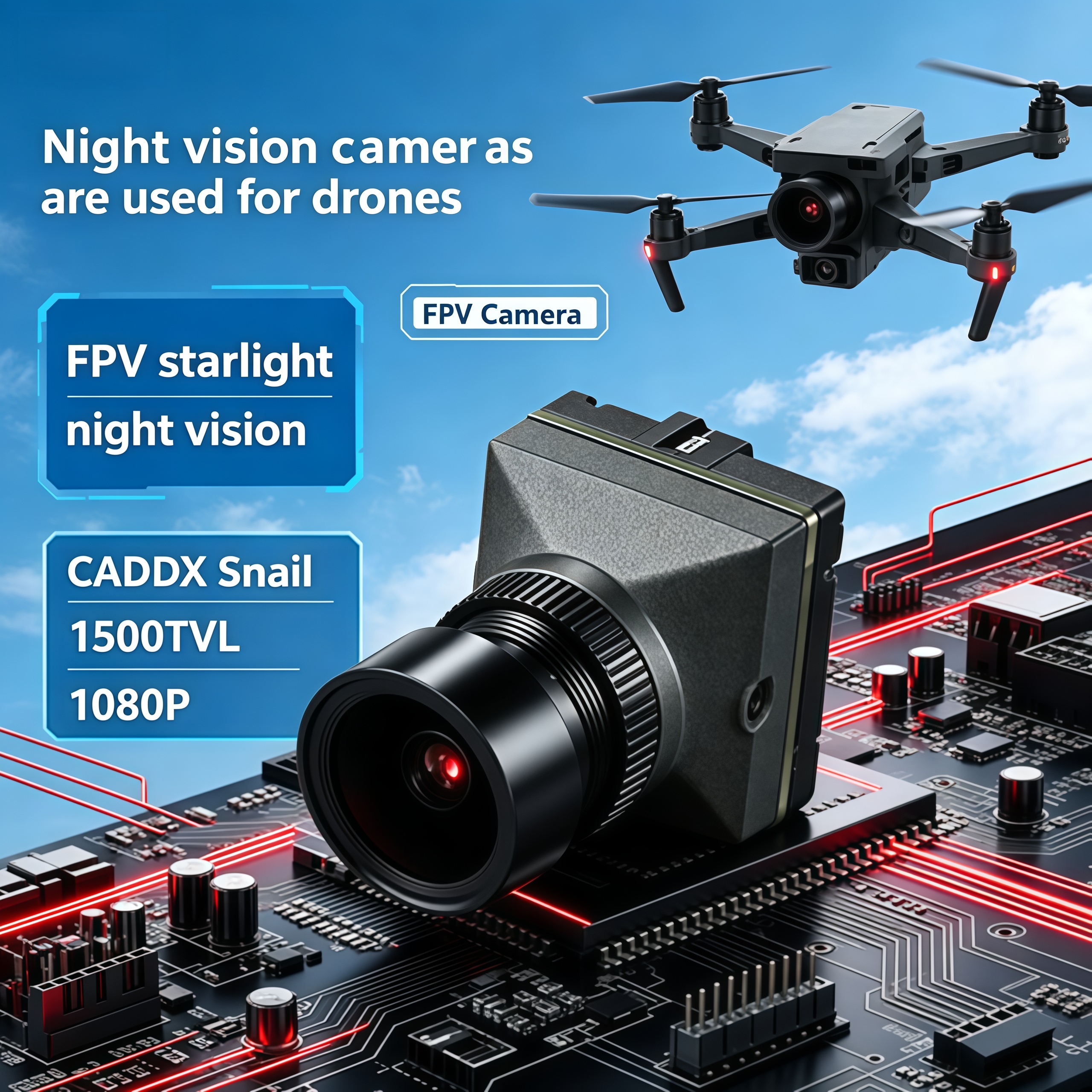 1500TVL HD CADDX Snail FPV Cam – Drone Camera Lens Bewertung und Preis