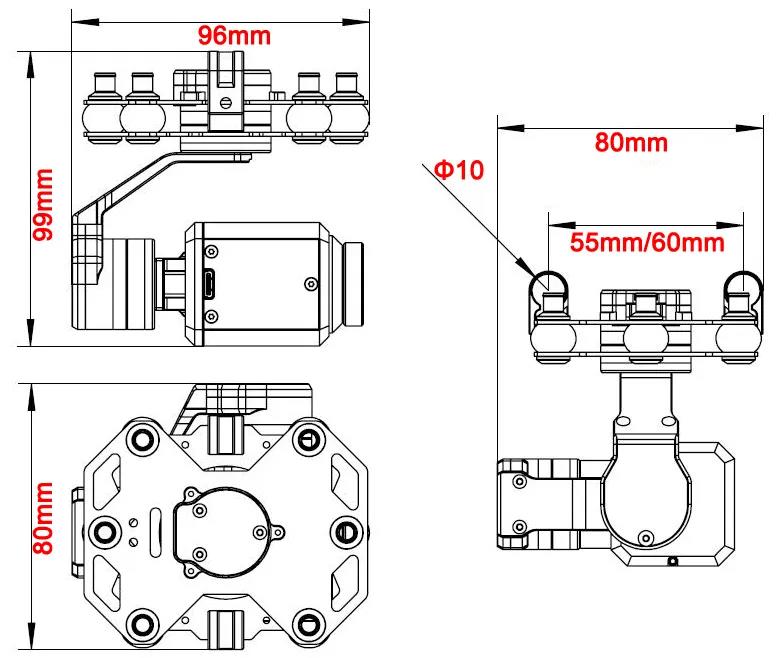 Tarot TL3T20 3-axis Gimbal 640 – Drone Camera Thermal Bewertung und Preis