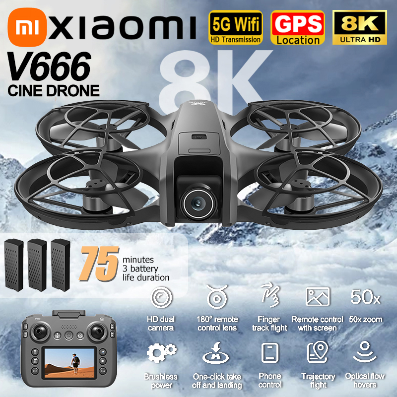 Xiaomi V666 Drone 8K Aerial HD – Drone Camera With Gimbal Bewertung und Preis